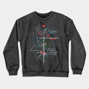 Hand drawn illustration or drawing of Jesus Christ and disciples at Emaus Crewneck Sweatshirt